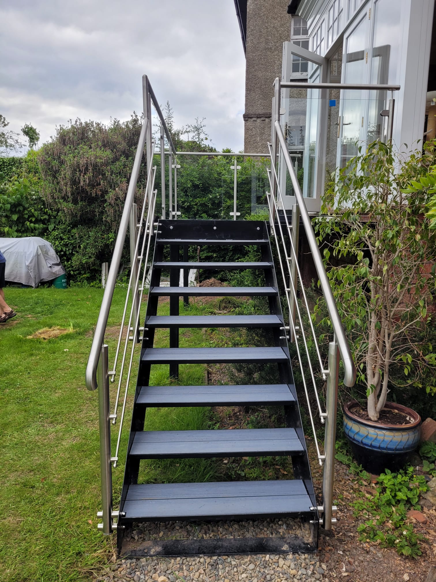 External Staircase 4 External staircase linking balcony to garden deck